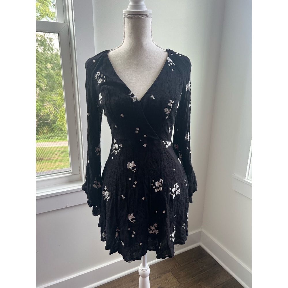Black Free People Bell Sleeve Dress